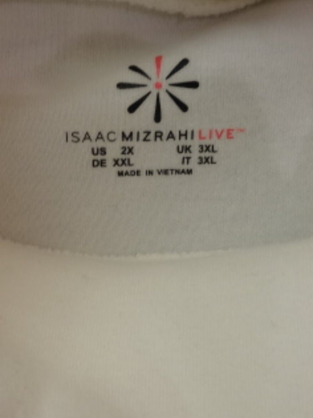 Isaac Mizrahi Gray, Black & White Turtleneck Top - Picture 3 of 5